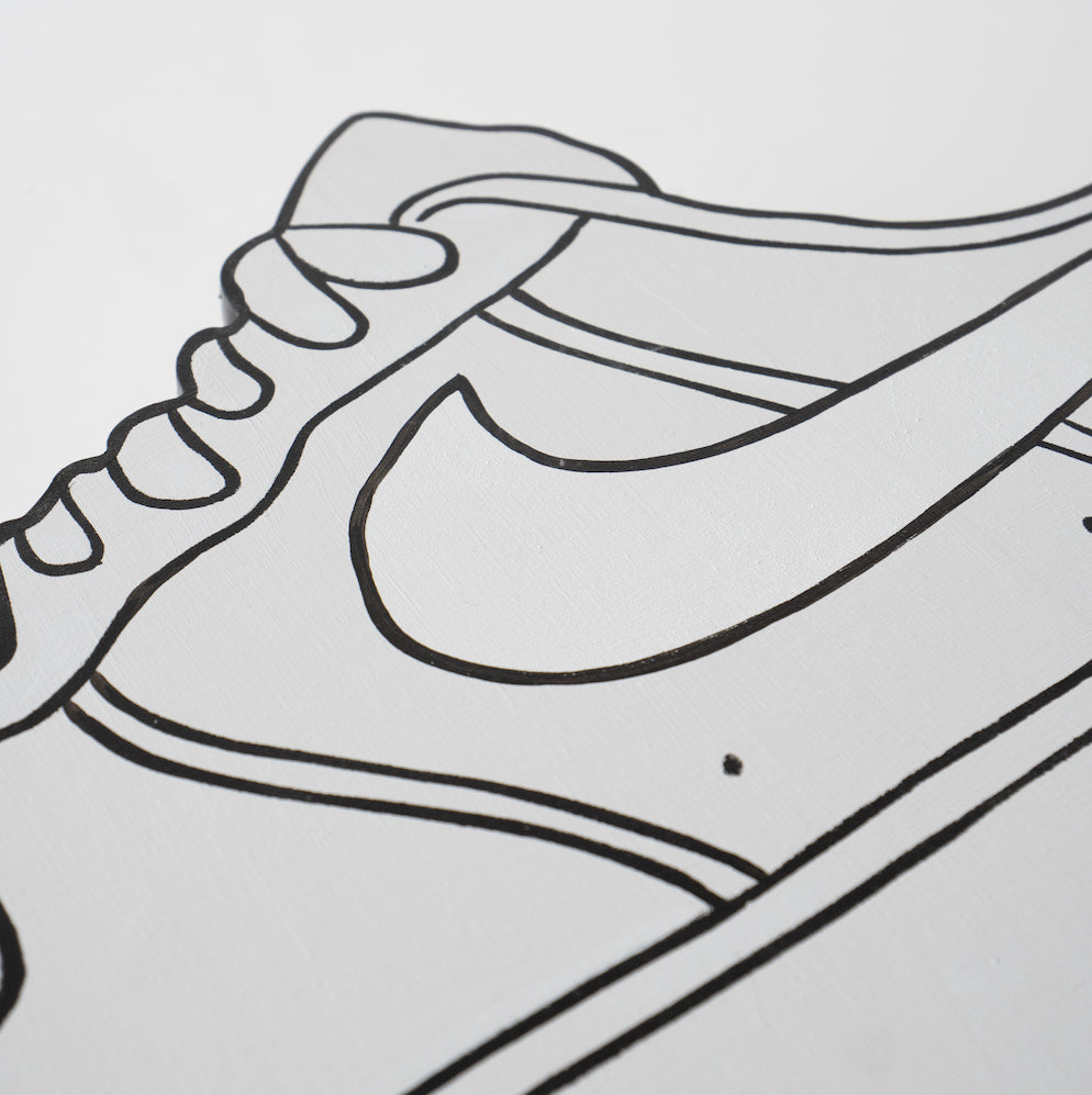 easy to draw nike shoes